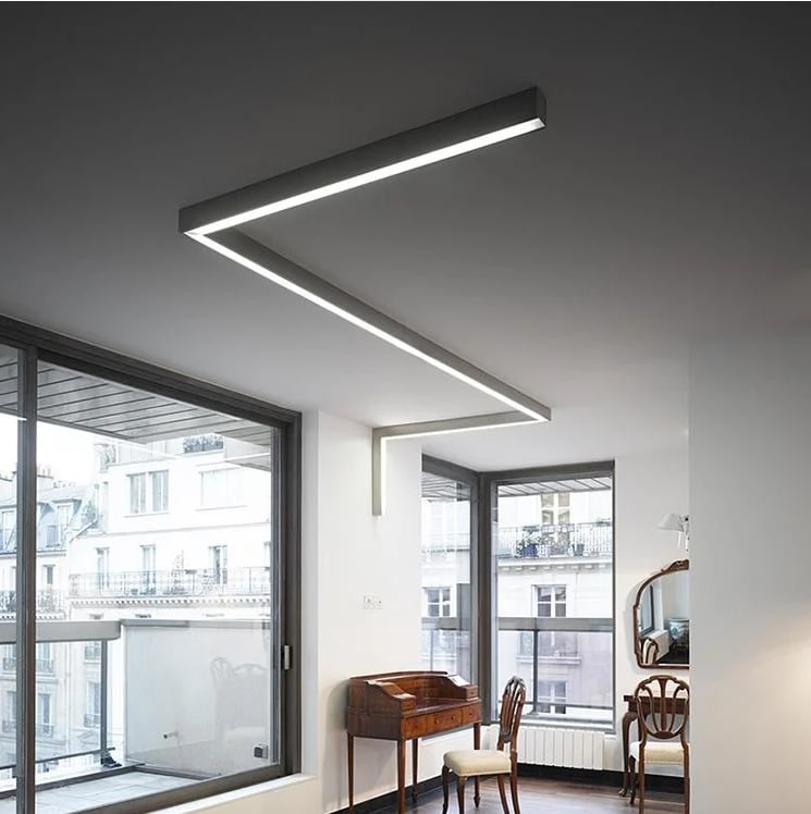 Led Sarkıt Linear Aydınlatma 100 Cm  5x8cm Aluminyum Gövde