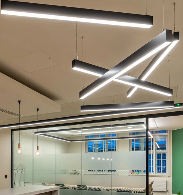Led Sarkıt Linear Aydınlatma 100 Cm  5x8cm Aluminyum Gövde