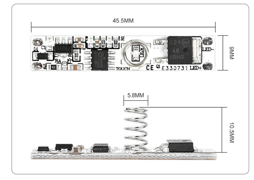 Ledbar Sensor Dokunmatik 12/24V 6A