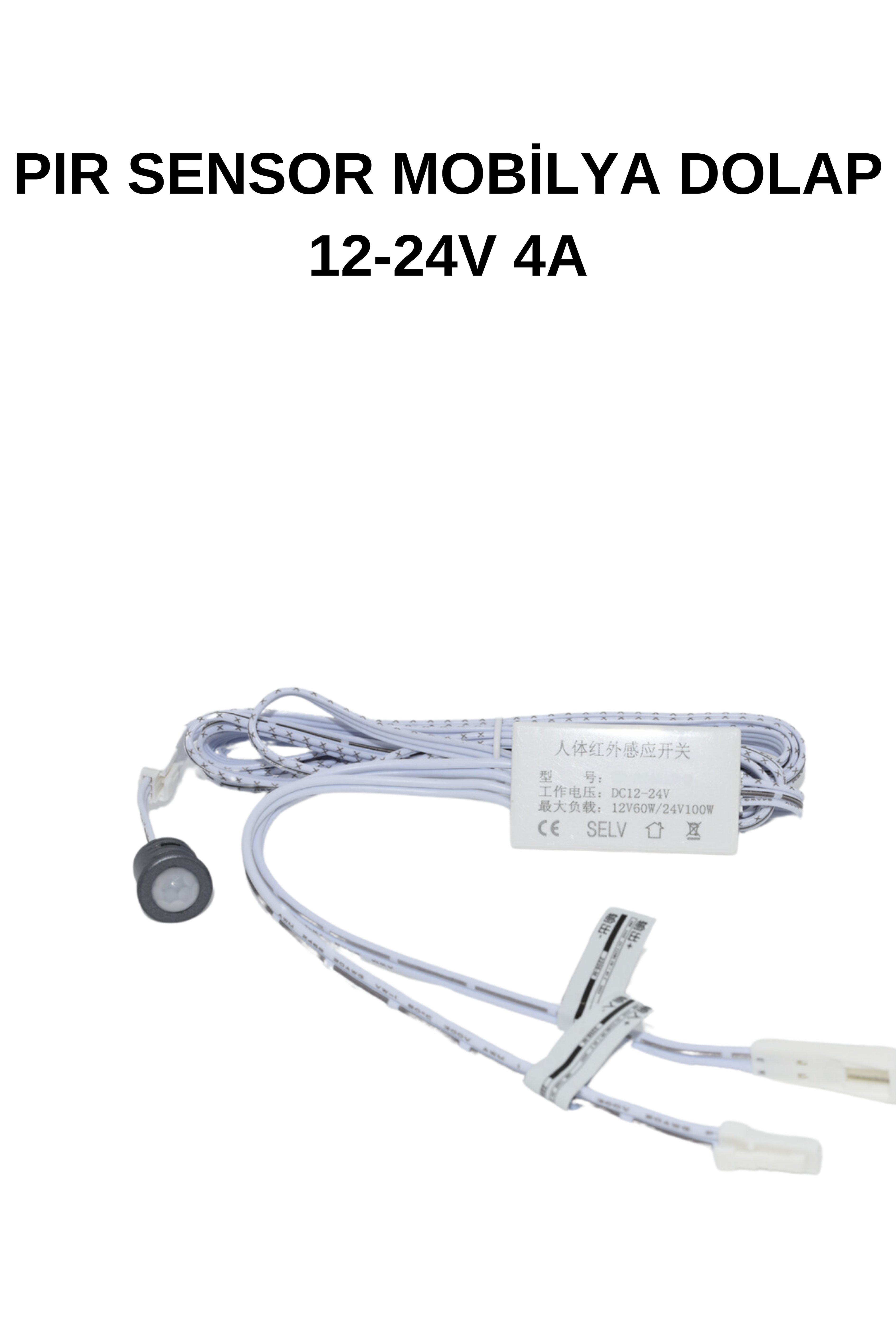 PIR SENSOR MOBİLYA DOLAP 12-24V 4A