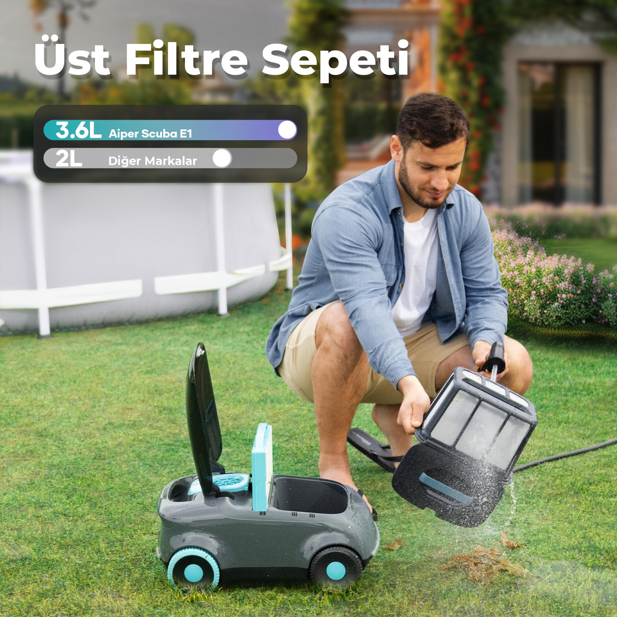 Aiper Scuba E1 Kablosuz Havuz Robotu