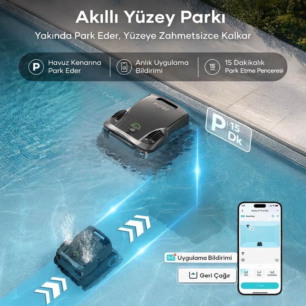 AIPER SCUBA X1 PRO MAX KABLOSUZ HAVUZ TEMİZLİK ROBOTU