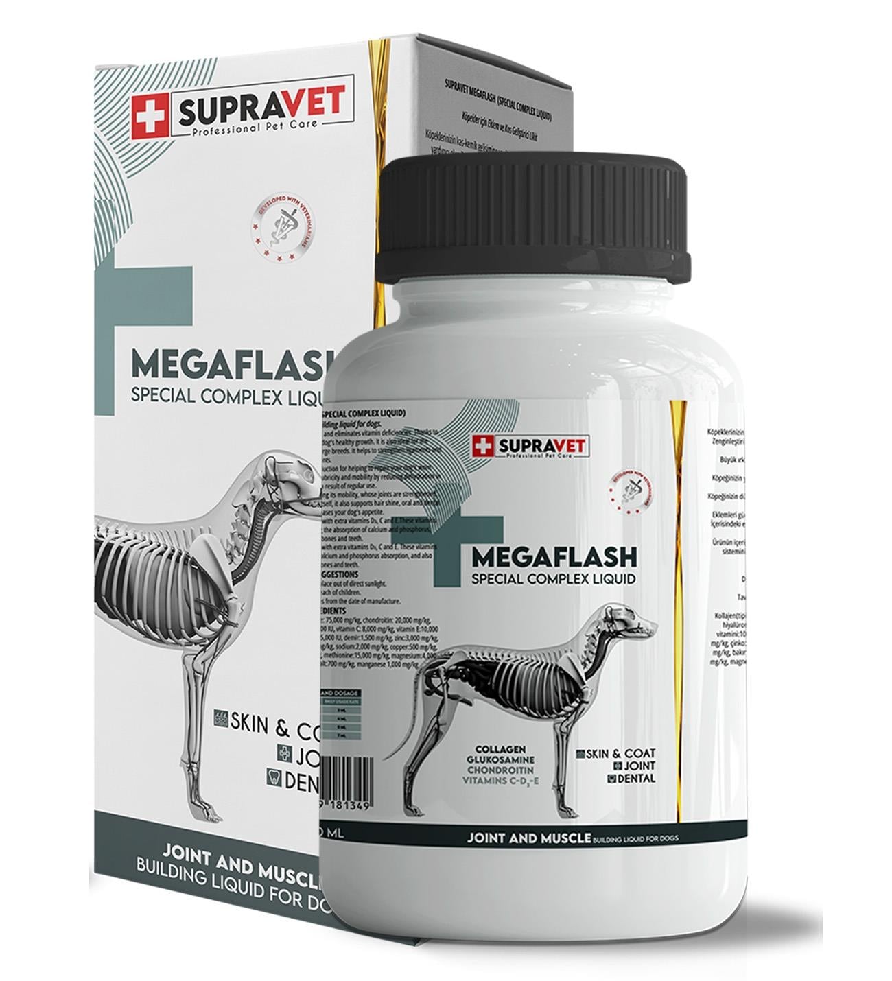 Supravet Mega Flash XXL Eklem Ve Kas Geliştirici Likit 500 Ml