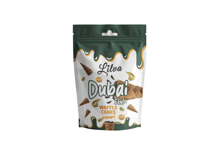 Dubai Style Waffle Cones - 120 g