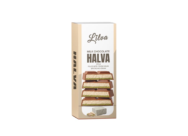 Halva Style & Pistachio Cream Milk Chocolate - 95 g
