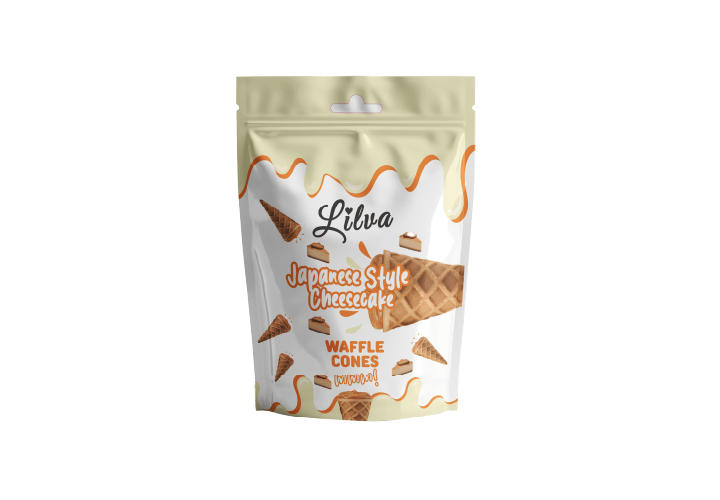 Japanes Style Cheesecake Waffle Cones - 120 g