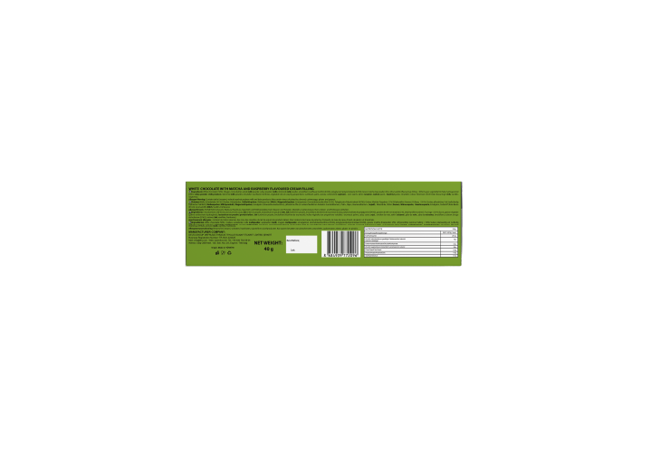 Matcha Raspberry Chocolate 40 g