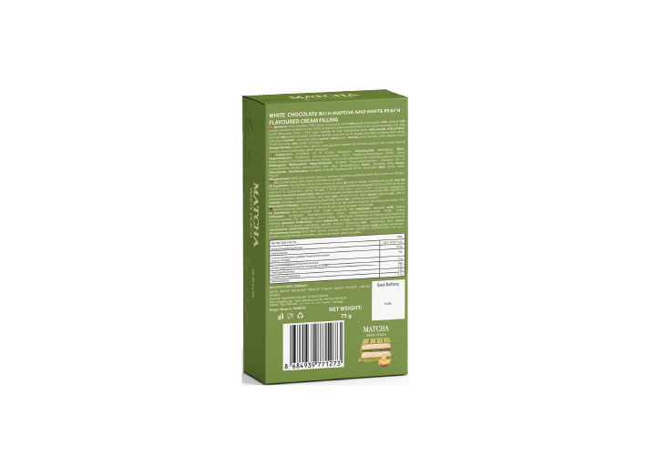 Matcha White Peach Chocolate 75 g