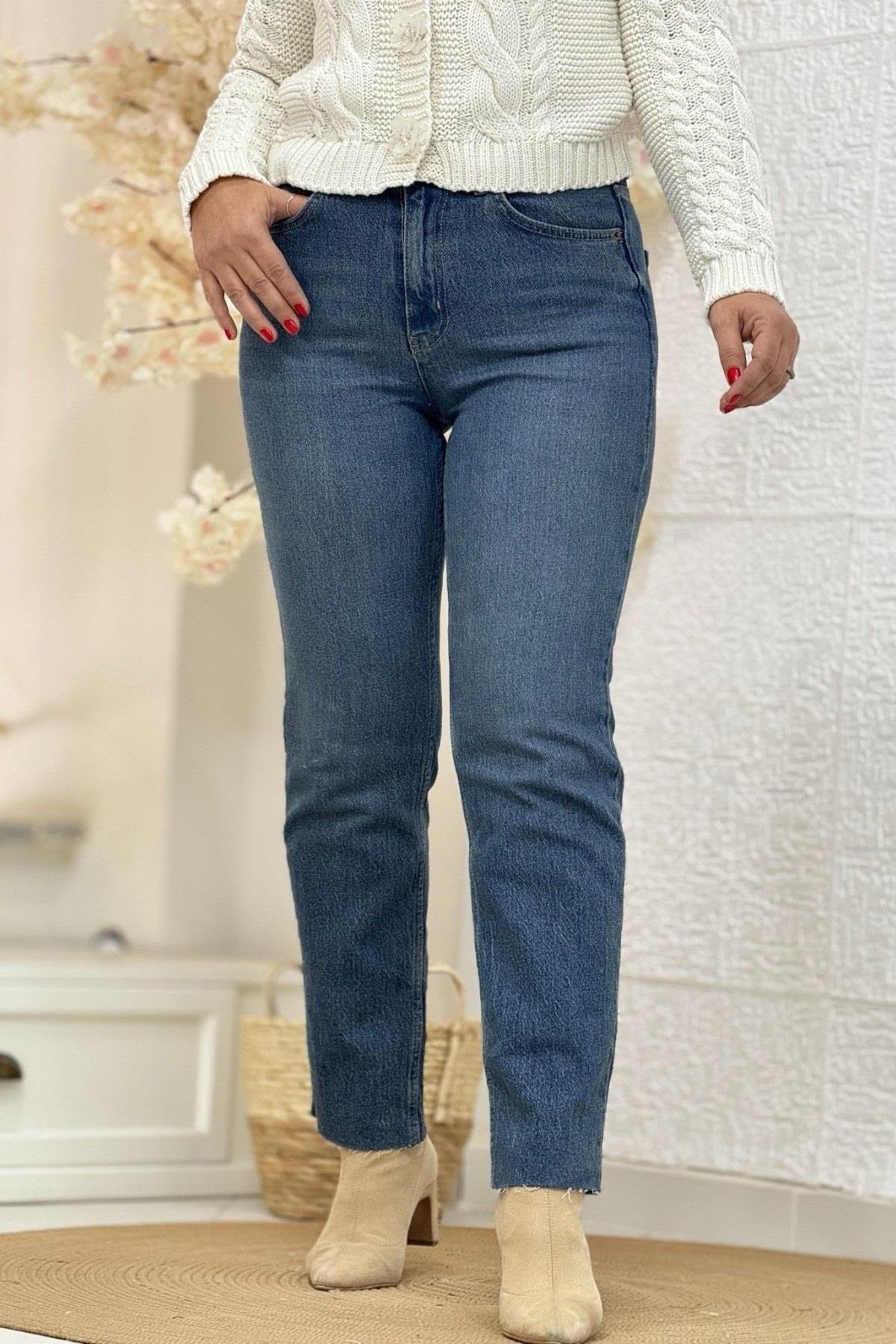 Orj. Zra Model Boyfit Kalıp Kesik Paça Jean 0390 Tint Yıkama