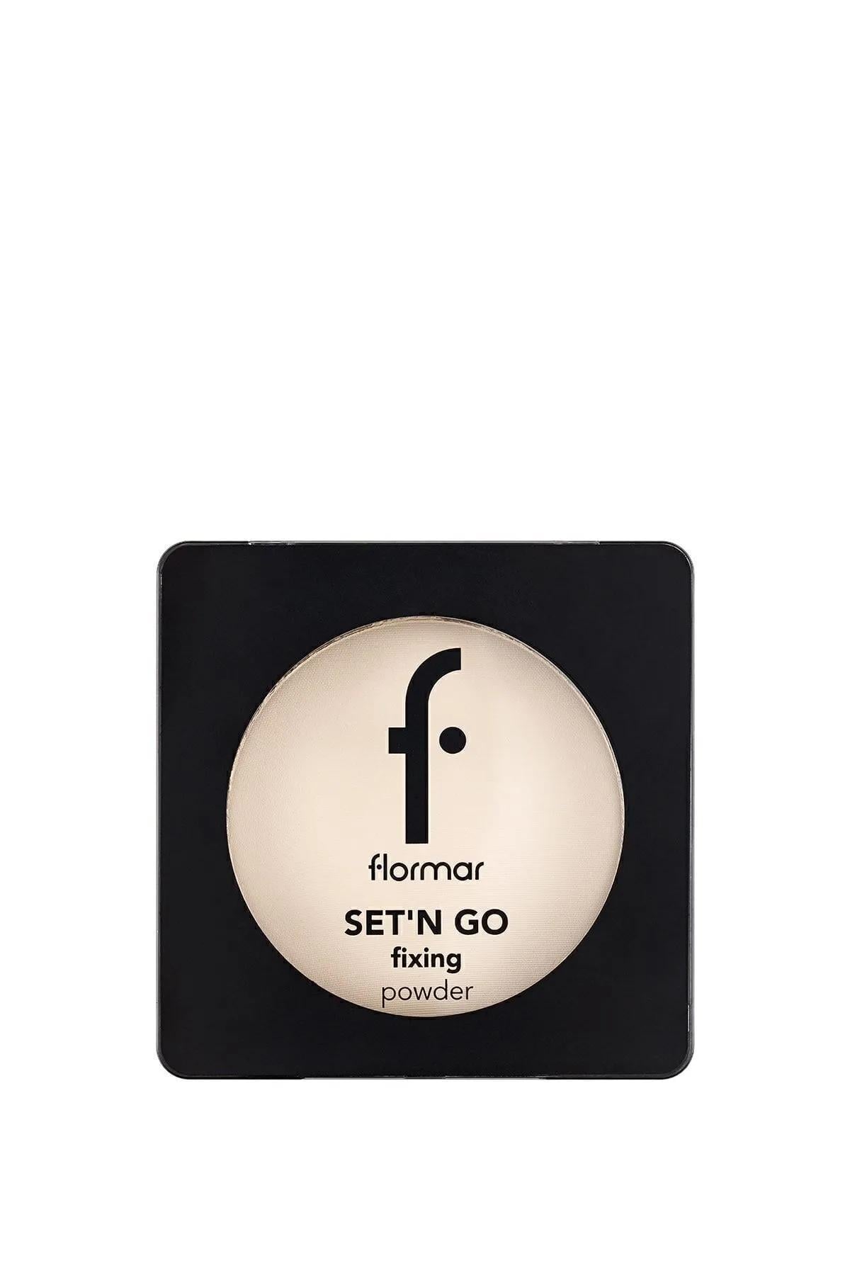 Flormar Set'N Go Nemlendirici & Parlama Karşıtı Sabitleyici Kompakt Pudra