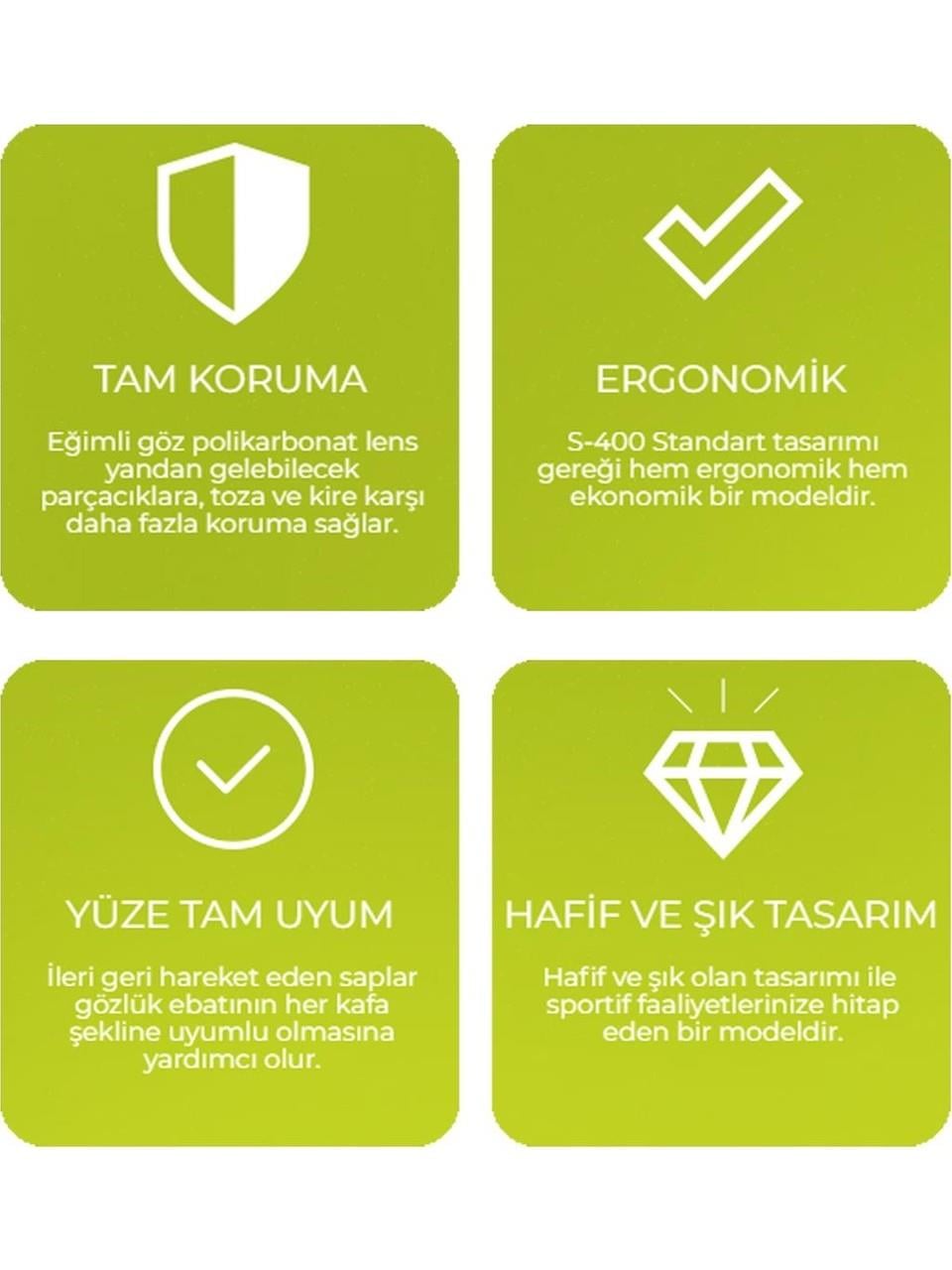 BAYMAX S-500 GÖZLÜK-ŞEFFAF