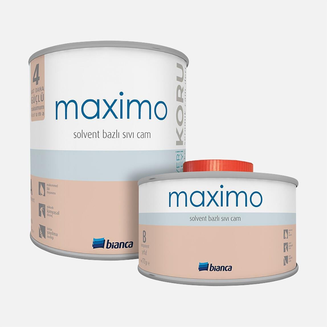Bianca Maximo Sıvı Cam Solvent Bazlı İpek Mat 0,5L