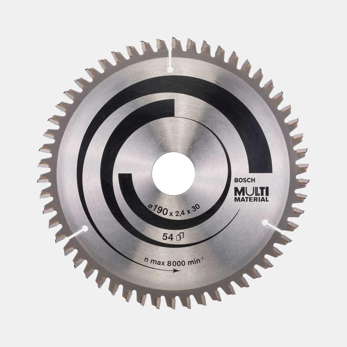 Bosch Daire Testere Bıçağı Çok Amaçlı 190x30 mm 54 Diş