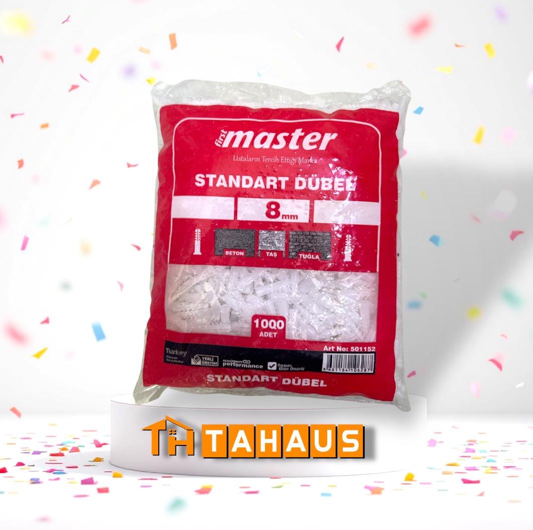 Master Plastik Dübel 8mm (1000 Adet)