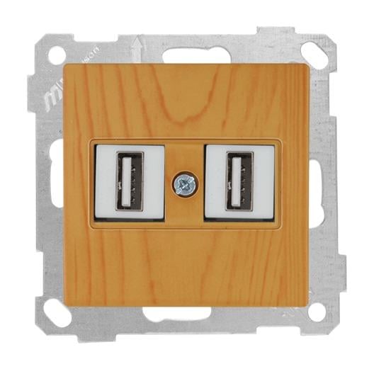 MUTLUSAN Candela Mek+Tuş Data Prizi 2*Usb