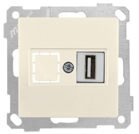 MUTLUSAN Daria Mek+Tuş Data Prizi 1*Usb