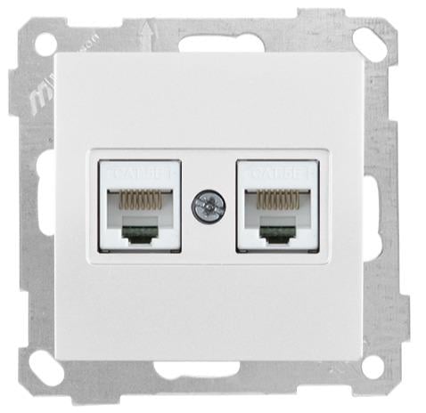 MUTLUSAN Daria Mek+Tuş Data Prizi 2*Rj45 (Cat5e)