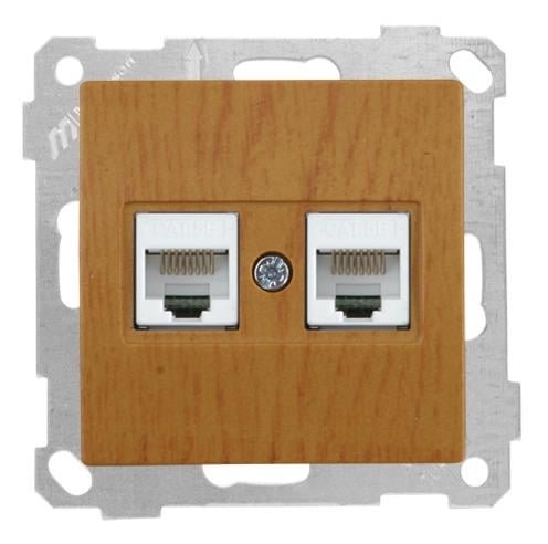 MUTLUSAN Daria Mek+Tuş Data Prizi 2*Rj45 (Cat5e)