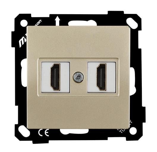 MUTLUSAN Mek+Tuş Data Prizi 2*Hdmı