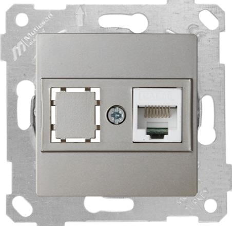 MUTLUSAN Rita Mek+Tuş Data Prizi 1*Rj45 (Cat5e)