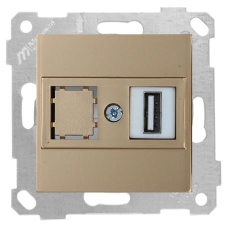 MUTLUSAN Rita Mek+Tuş Data Prizi 1*Usb
