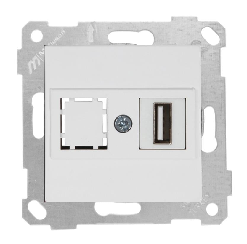 MUTLUSAN Rita Mek+Tuş Data Prizi 1*Usb