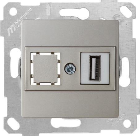 MUTLUSAN Rita Mek+Tuş Data Prizi 1*Usb