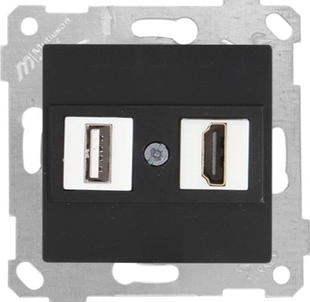MUTLUSAN Rita Mek+Tuş Data Prizi 1*Usb/1*Hdmı