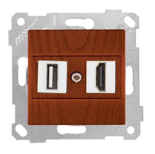 MUTLUSAN Rita Mek+Tuş Data Prizi 1*Usb/1*Hdmı