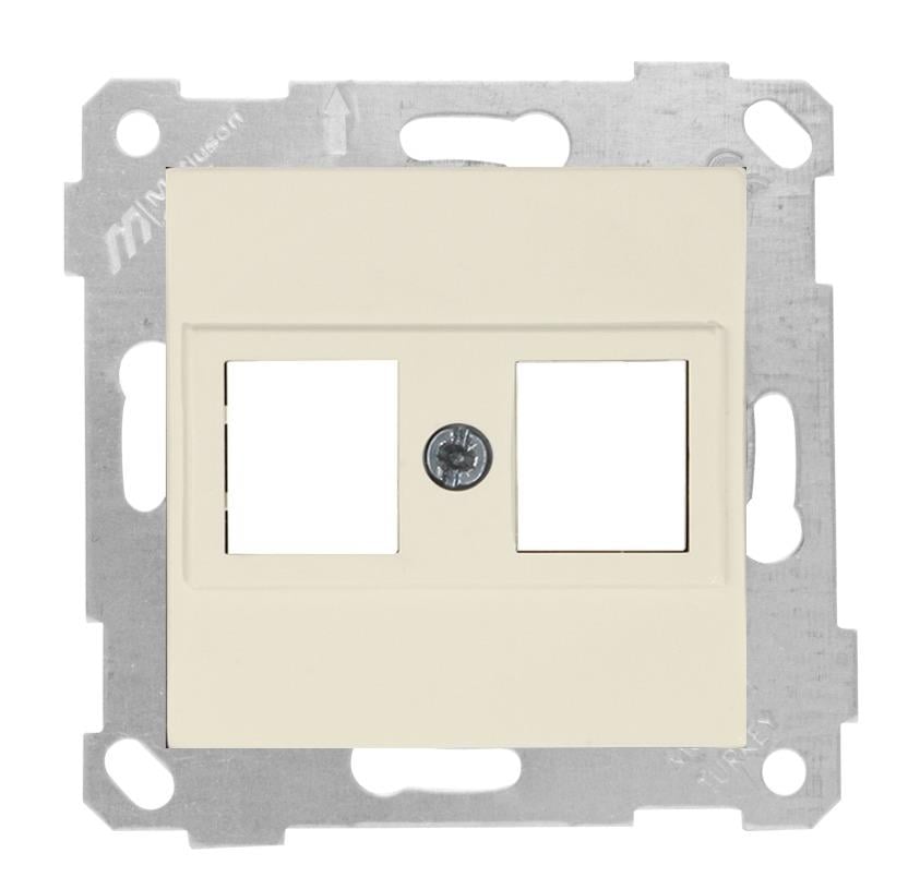 MUTLUSAN Rita Mek+Tuş Data Prizi 2*Rj45 (Kon.süz)
