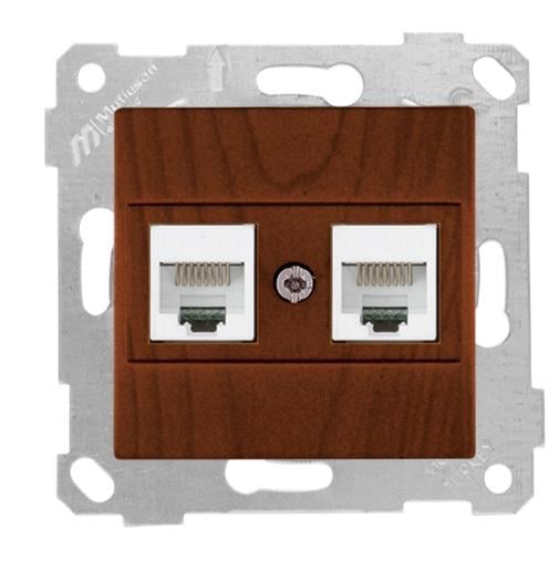 MUTLUSAN Rita Mek+Tuş Data Prizi 2*Rj45 (Cat5e)