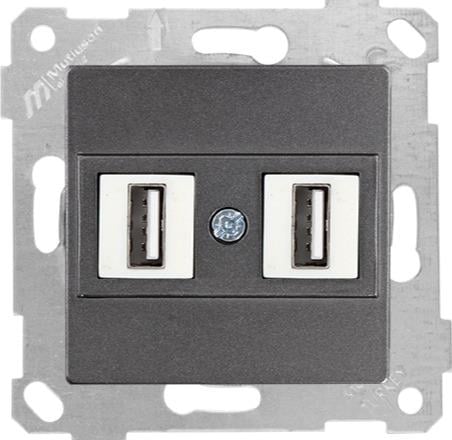 MUTLUSAN Rita Mek+Tuş Data Prizi 2*Usb