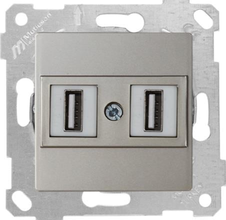 MUTLUSAN Rita Mek+Tuş Data Prizi 2*Usb