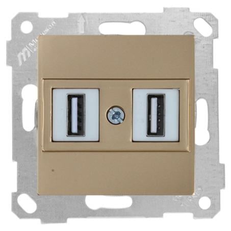 MUTLUSAN Rita Mek+Tuş Data Prizi 2*Usb