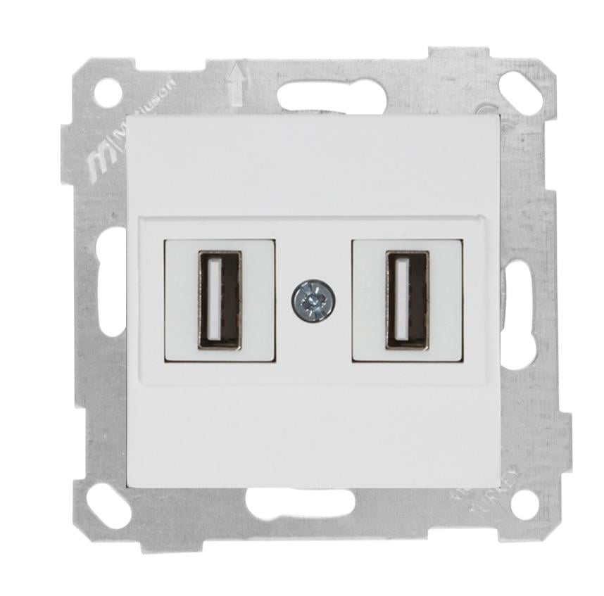 MUTLUSAN Rita Mek+Tuş Data Prizi 2*Usb