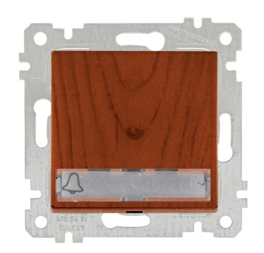 MUTLUSAN Rita Mek+Tuş Işıklı Zil Etik. Çağırma (12V)(Vidalı)