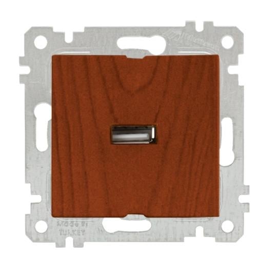 MUTLUSAN Rita Mek+Tuş Tekli Usb Şarj Prizi
