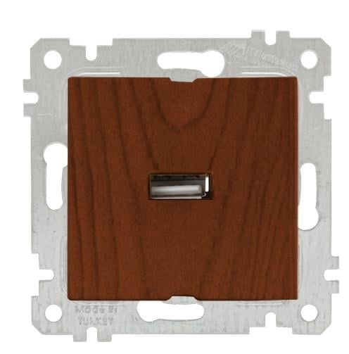 MUTLUSAN Rita Mek+Tuş Tekli Usb Şarj Prizi