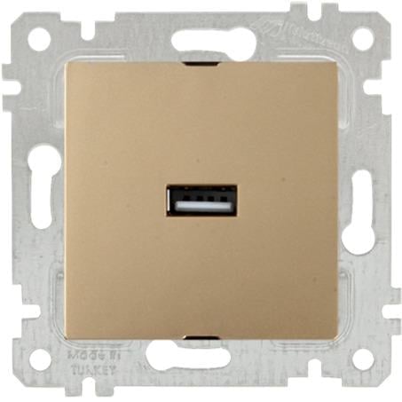MUTLUSAN Rita Mek+Tuş Tekli Usb Şarj Prizi