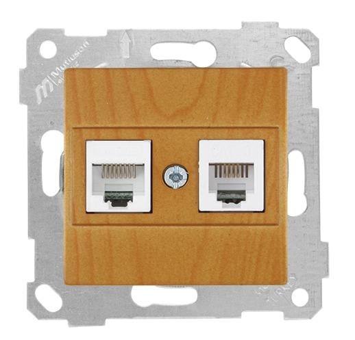 MUTLUSAN Rita Mek+Tuş Tlf Data Priz (Rj12 Cat3 + Cat5e)
