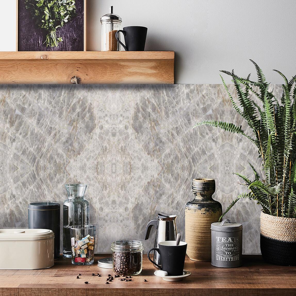 Tink Panel Buzlu Gri Duvar Panel PVC Karo 41 x 62 cm