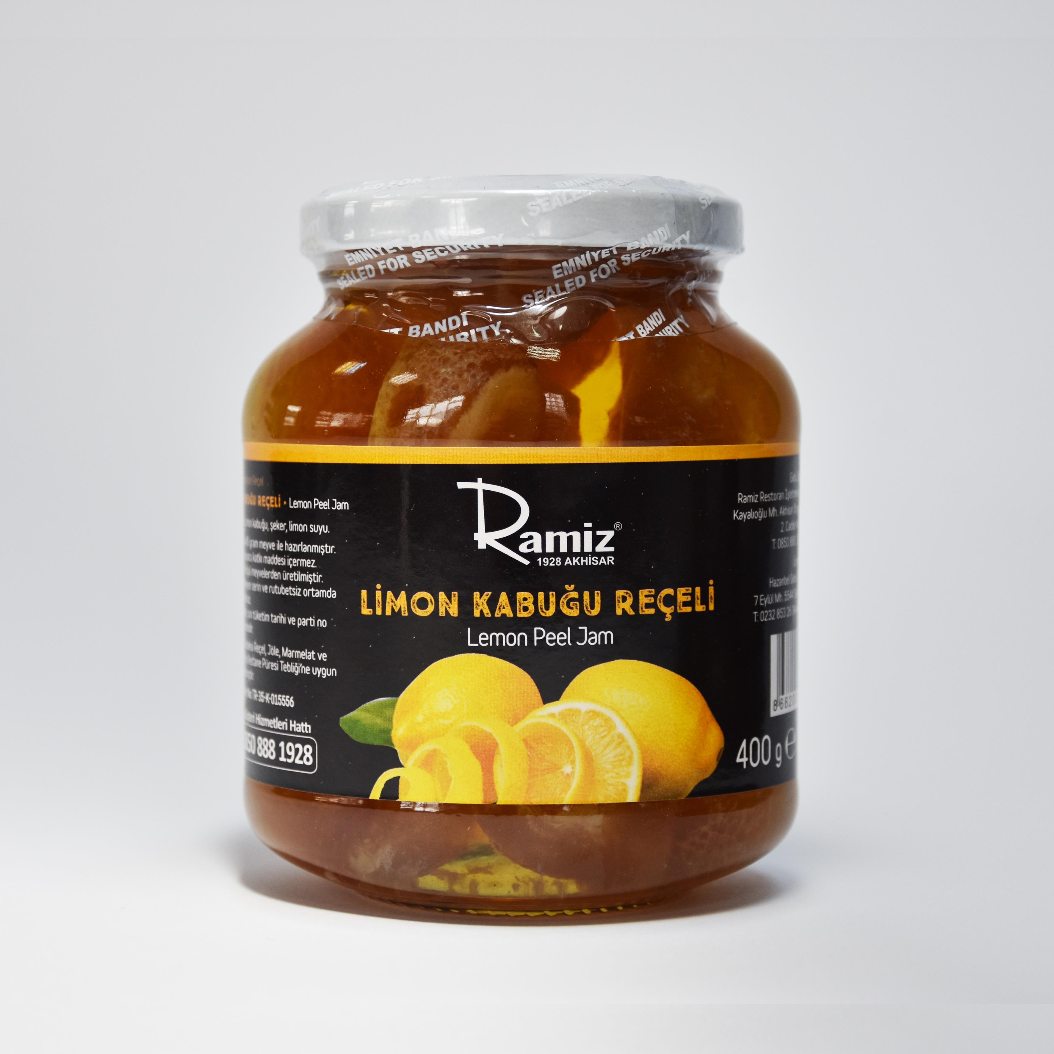 Doğal Katkısız Limon Kabuğu Reçeli 400 gr.