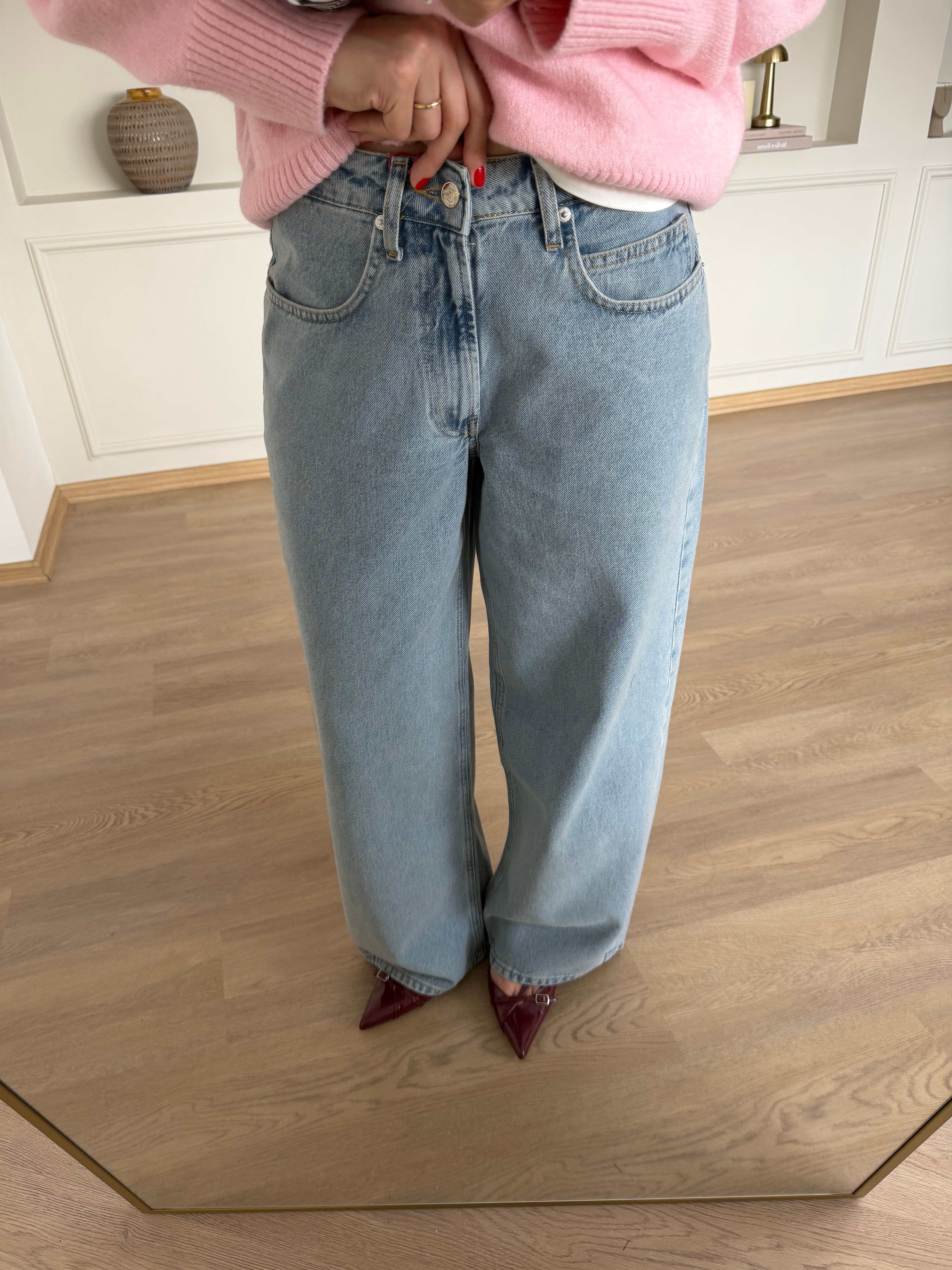 Açık Mavi Baggy Jean  