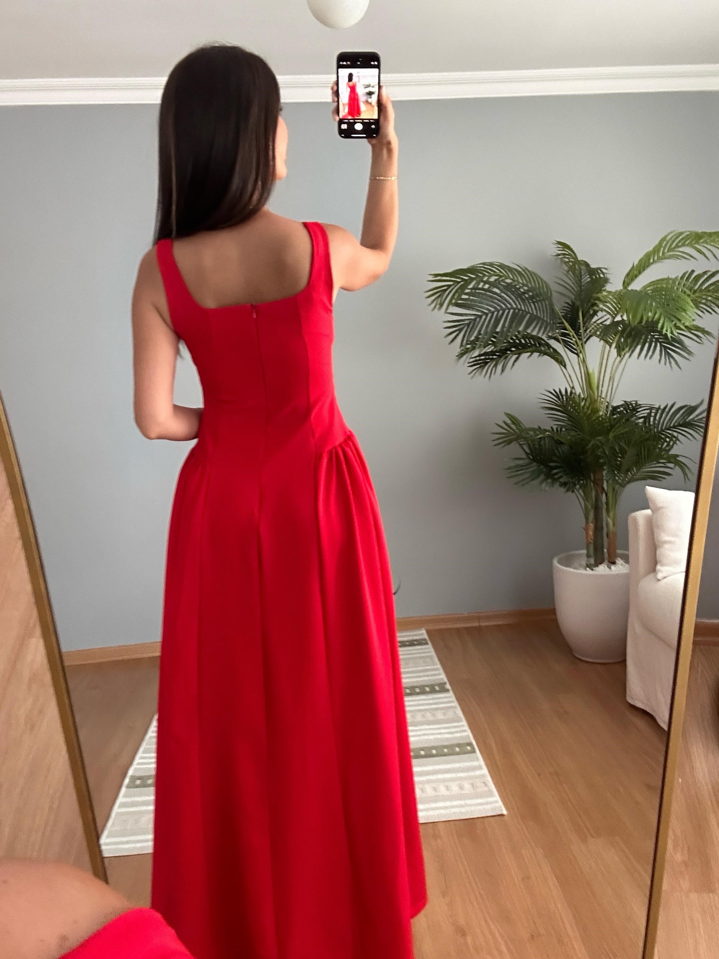 Adelfa Kırmızı Elbise