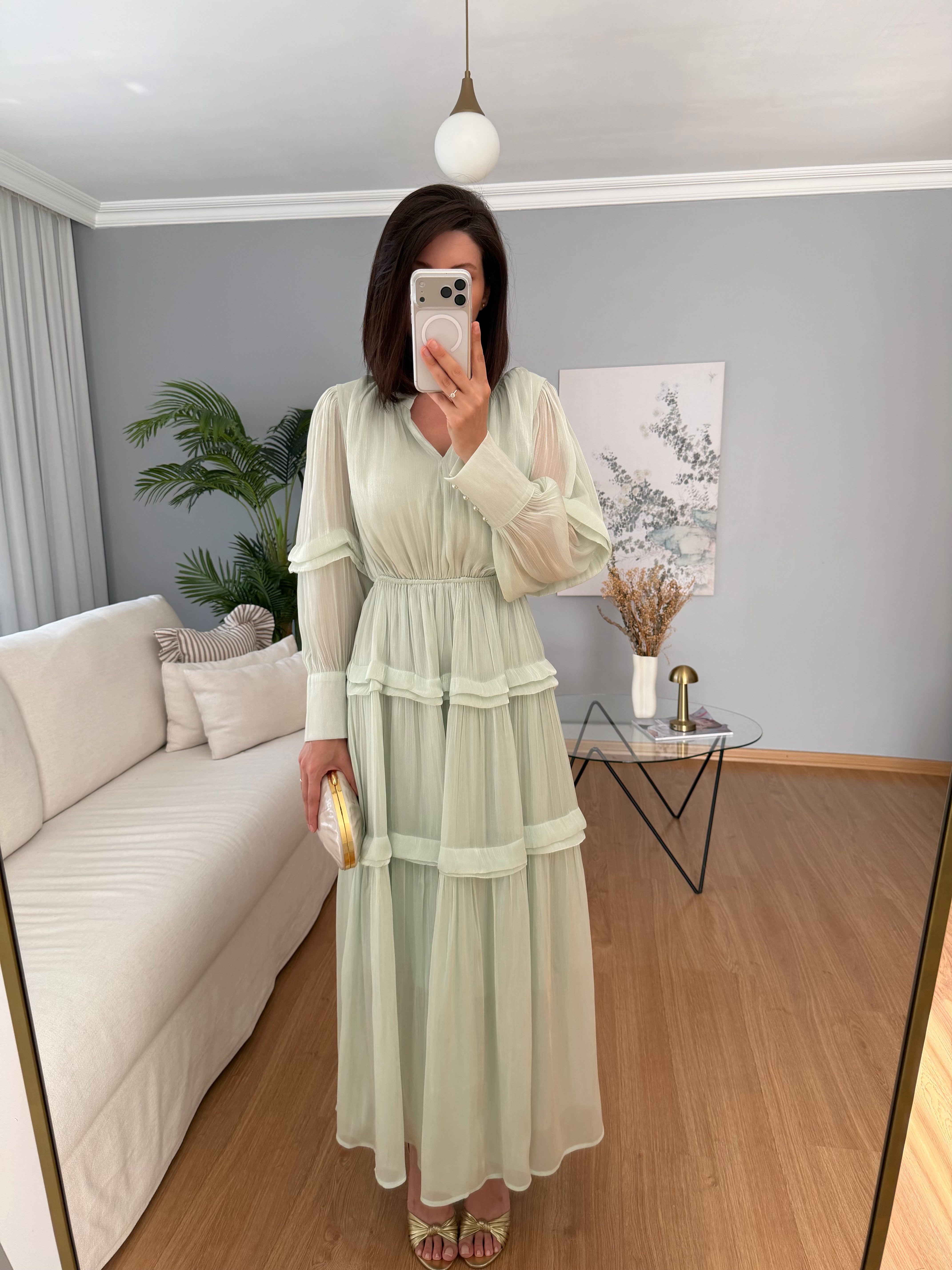Alessa Su Yeşili Elbise 