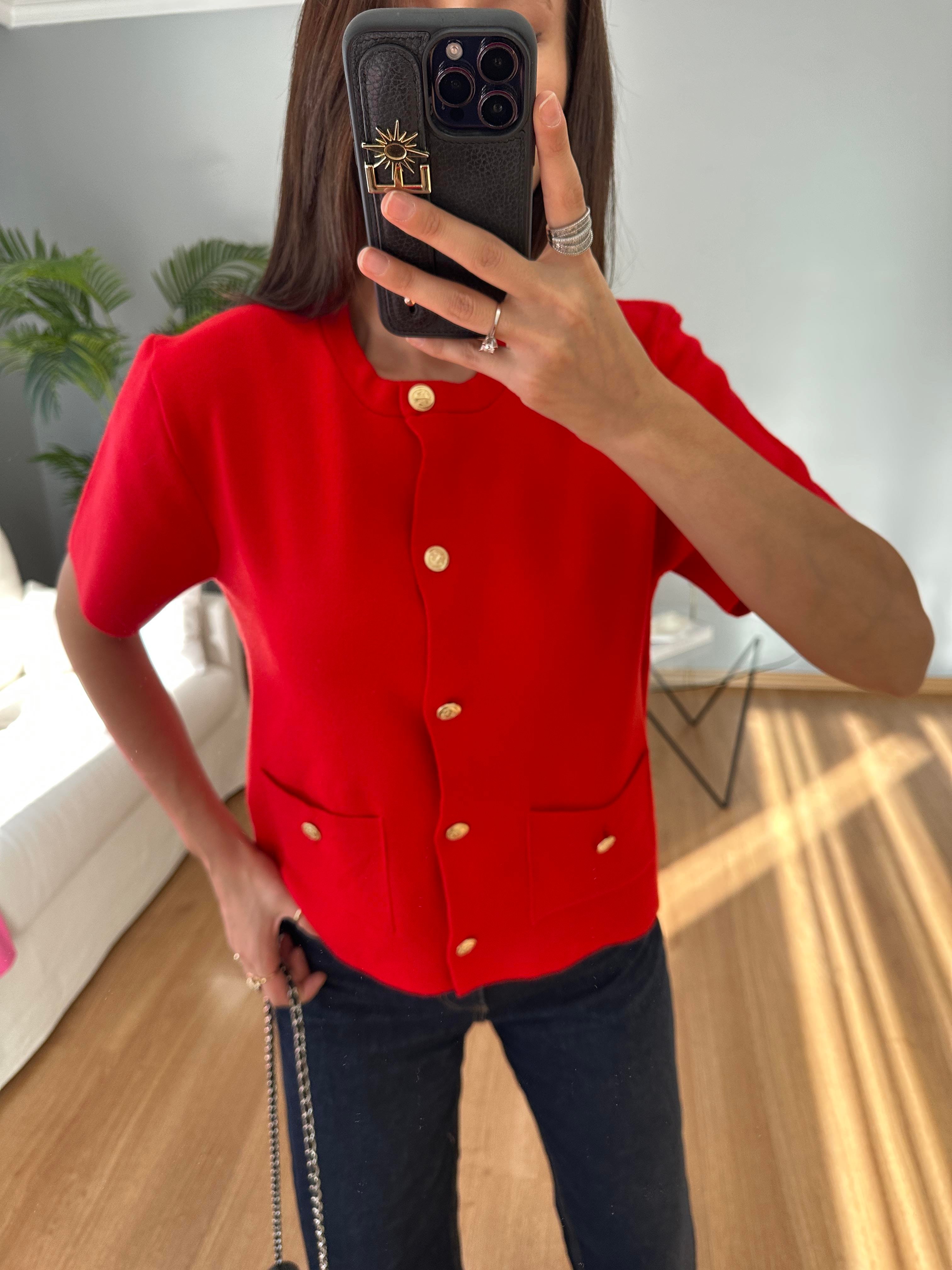 Alina Kırmızı Triko
