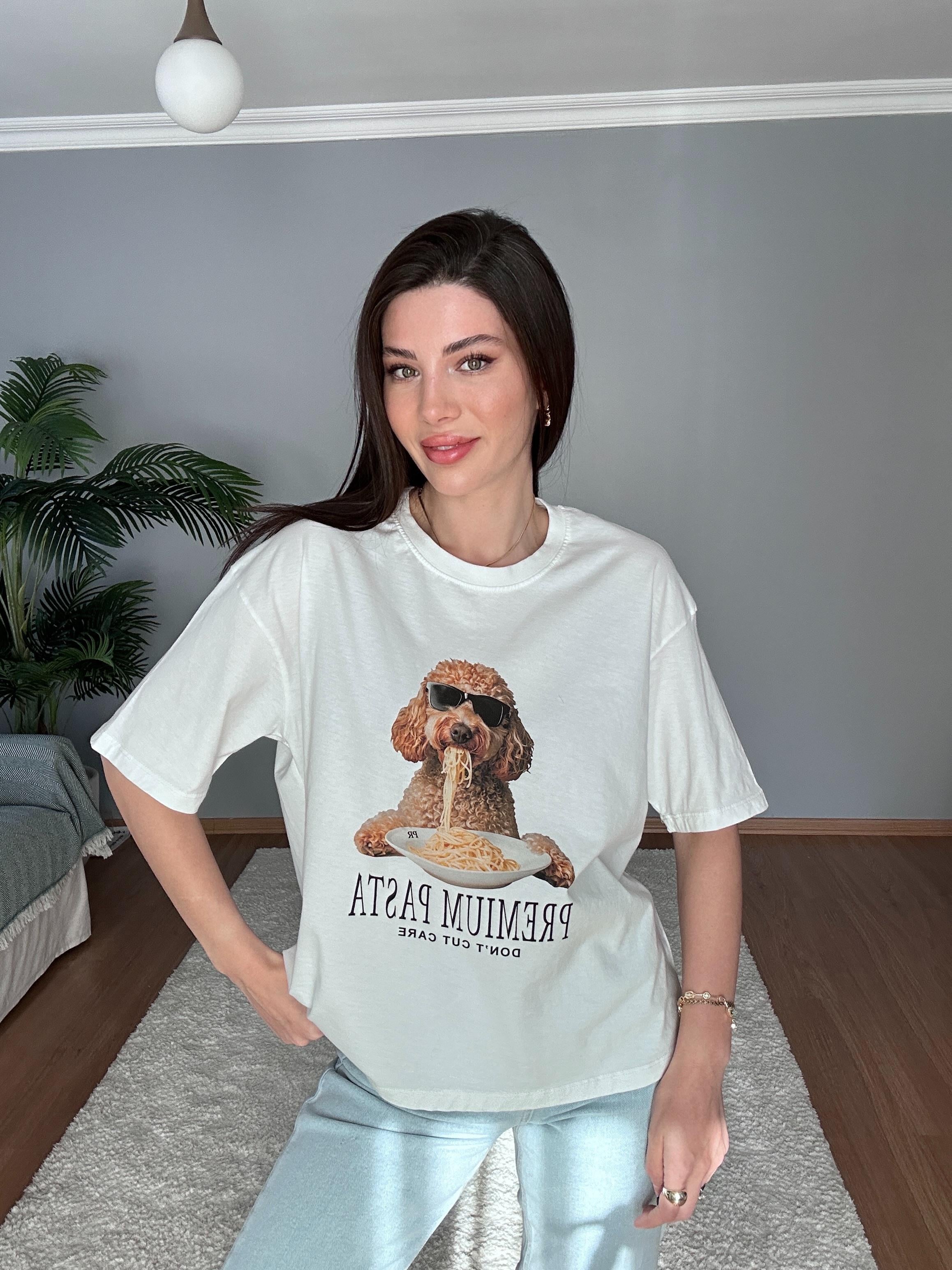 Baskılı Sevimli Köpek Tişört