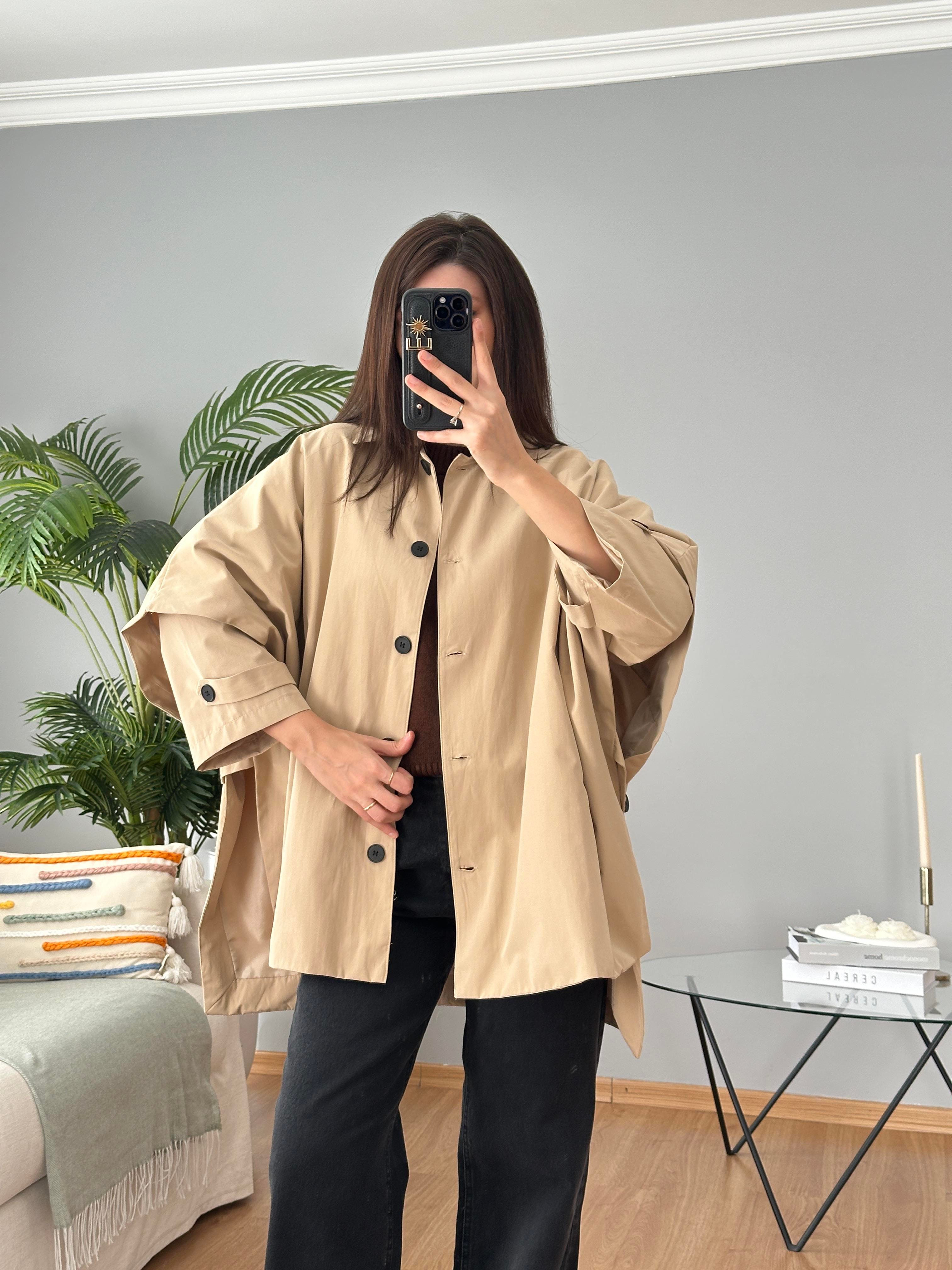 Bej Rengi Panço Model Trençkot 