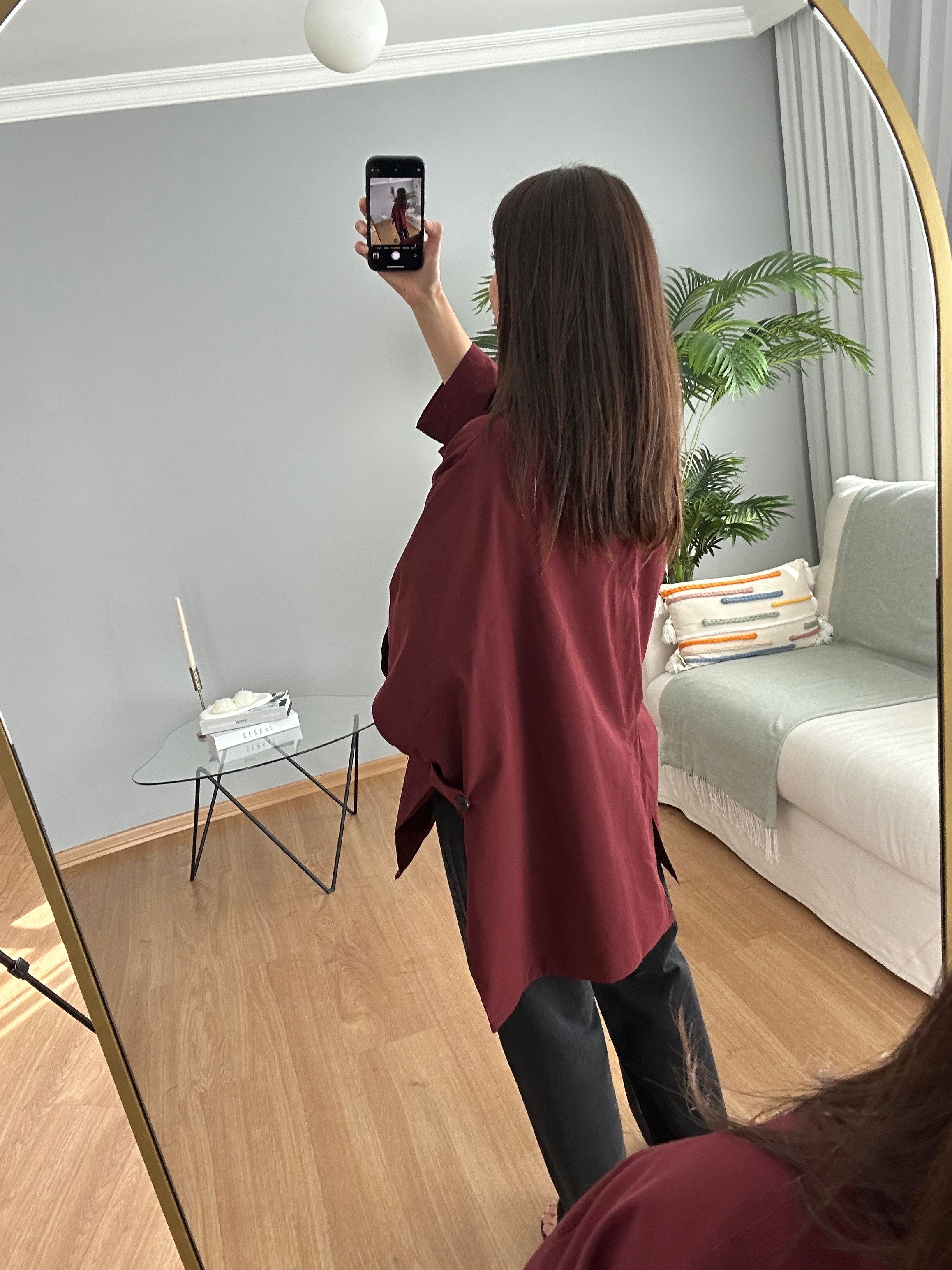 Bordo Rengi Panço Model Trençkot 