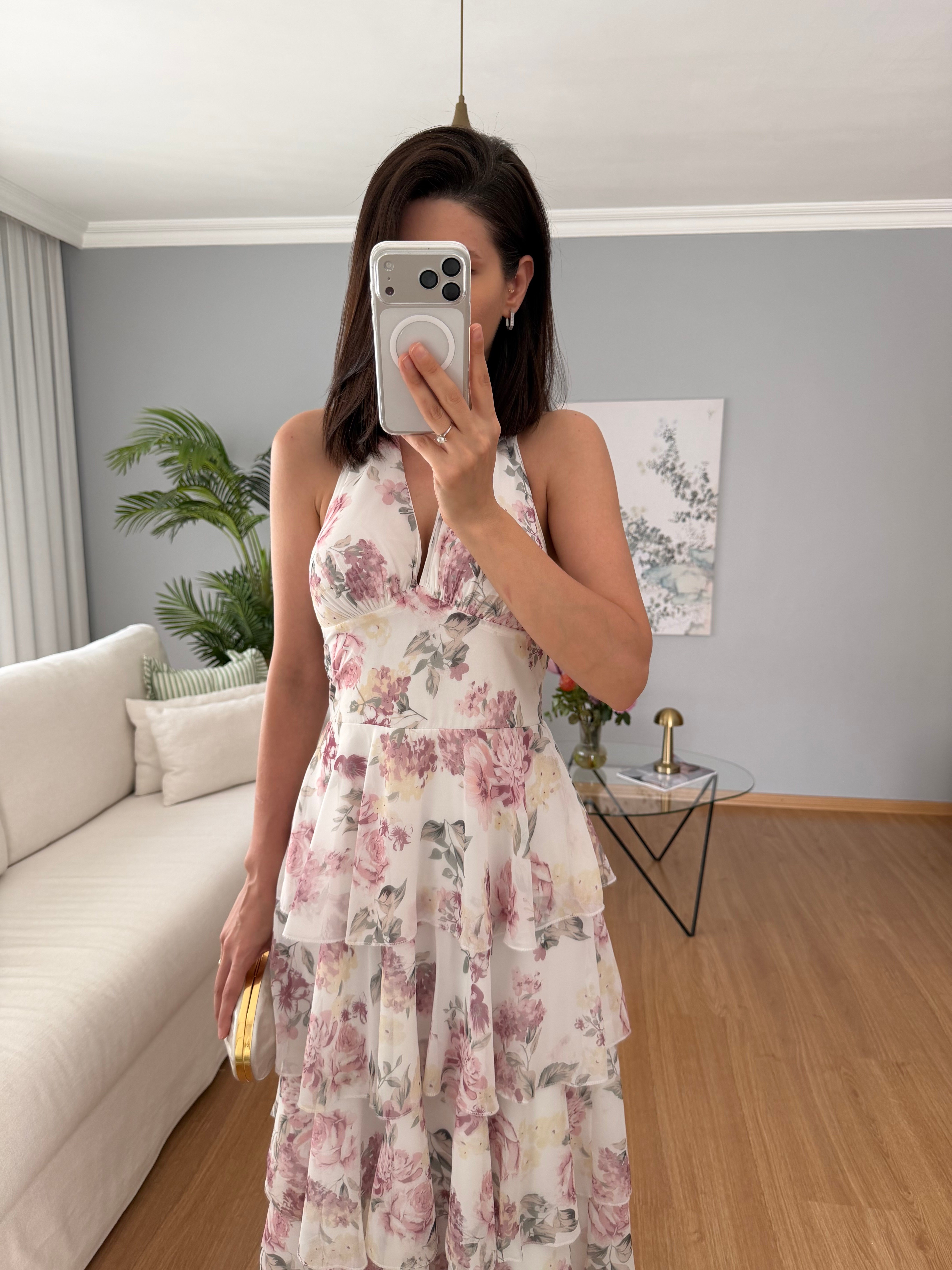 Catalina Katlı Elbise 